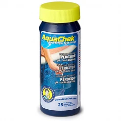 Produit D'entretien Piscine Languettes D'analyse Piscine Traitée Aux UV Ou PHMB - AquaChek Peroxyde 3 En 1 - 25 Languettes
