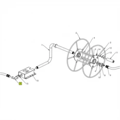 Dévidoir Dévidoir Mural Métallique Edia Tuyau Arrosage 50m Diamètre 15mm -Espace vert et piscine Soldes Boutique autrevisuel 716269 1