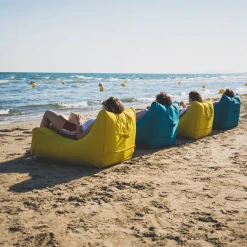 Link Robots Et Accessoires De Piscine Et Spa Coussin Lounge Gonflable Flottant NAP' Nomade Wink Housse Lavable Savane -Espace vert et piscine Soldes Boutique coussin lougne plage