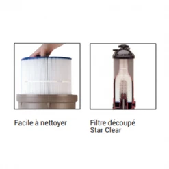 Robots Et Accessoires De Piscine Et Spa Filtre Cartouche Filtration D'eau Piscine 6m³/h Hayward Star Clear C250