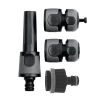 Fitt Lance Et Pistolet D'arrosage Ensemble 4 Pièces Arrosage Lance Raccords 19mm Plastique Bi-matière Noir -Espace vert et piscine Soldes Boutique kit 5 pieces lance 15mm