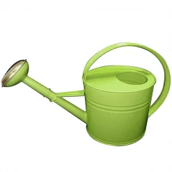 Arrosoir De Jardin Forme Ovale Acier Galvanisé Vert Olive 4L Guillouard