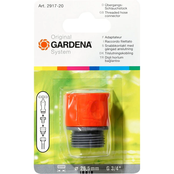 Raccord Rapide Arrosage Raccord Adaptateur Tuyau Arrosage Gardena Machine à Laver 20/27 3/4" 5 Raccord Rapide Arrosage Raccord Adaptateur Tuyau Arrosage Gardena Machine à Laver 20/27 3/4" – Image 3