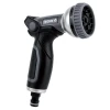 Lance Et Pistolet D'arrosage Pistolet D'arrosage Multi Jets 9 Jets Bi Matière Techn'O Fitt Noir Gris -Espace vert et piscine Soldes Boutique pistolet 9 jets bi matiere