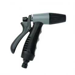 Lance Et Pistolet D'arrosage Pistolet Gainé Arrosage Jet Droit Réglable Bi Matière Techn'O Fitt Noir