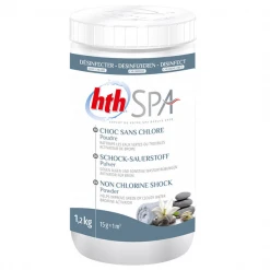 Produit D'entretien Piscine Choc Sans Chlore En Poudre Pour Spa - HTH - Activateur De Brome - Bidon De 1.2 Kg