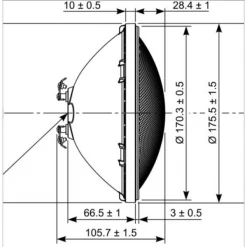 Eclairage Pour Piscine Lampe LED Multicolore Pour Piscine Sylvania PAR56 RGB 12 W 300 Lm -Espace vert et piscine Soldes Boutique schema technique ampoule le 1