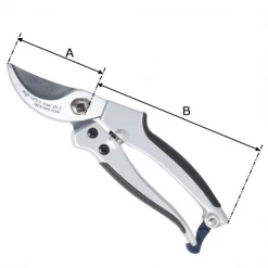 Sécateur Et élagueur Sécateur Lame Acier Courbe 6,5 Cm Perrin Coupe 15 Mm Corps Aluminium