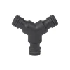 Fitt Y Et T De Dérivation Raccord Automatique Y Dérivation Arrosage Triple Mâle Plastique Noir -Espace vert et piscine Soldes Boutique y de derivation fitt